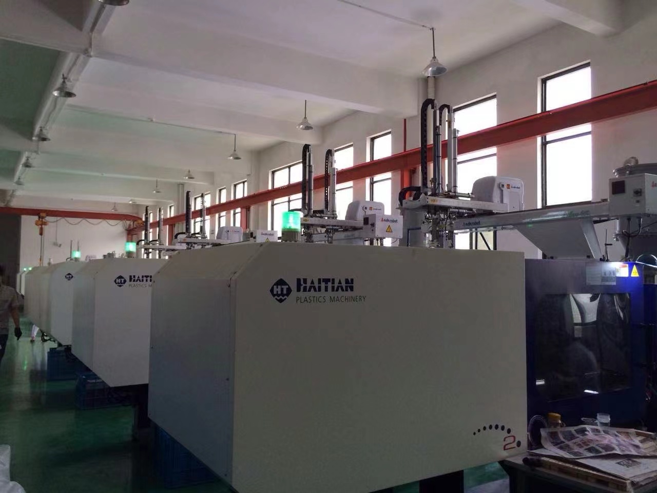 Injection moulding equipment inside the Sunnyland factory