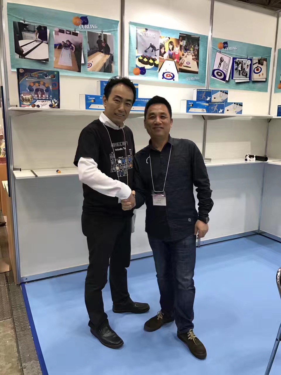 Sunnyland representative at an international exhibition